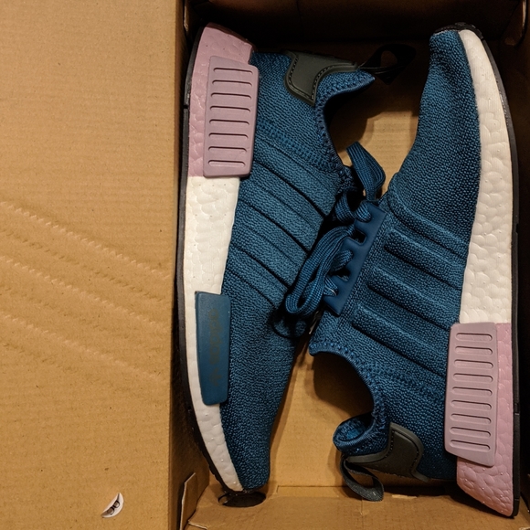 NWT adidas NMD_R1 Teal Running Workout Shoes - Picture 8 of 8